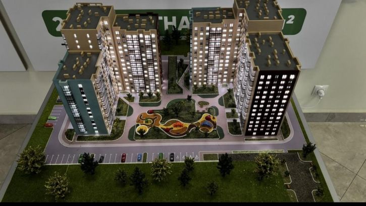 1-комн квартира в новом доме Советская, 1