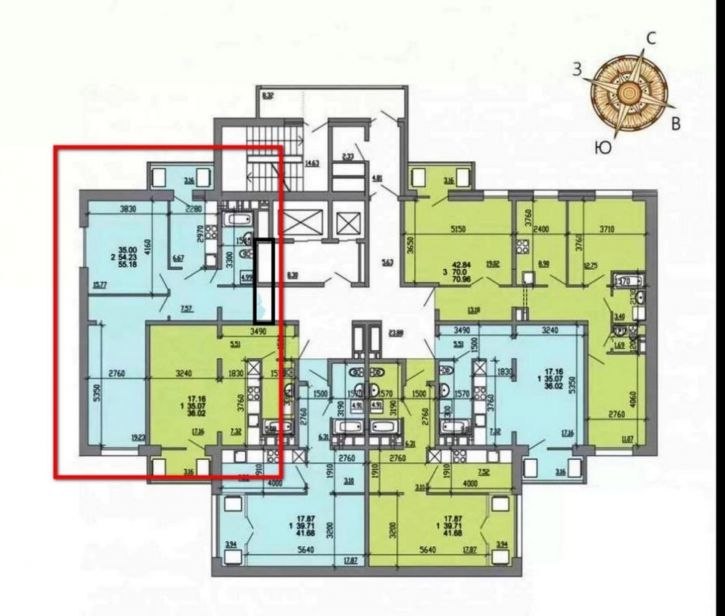 2-комн квартира Радужный мкр., 107