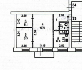 2-комн, 47кв м, этаж 4/5 Севастопольская улица, 239