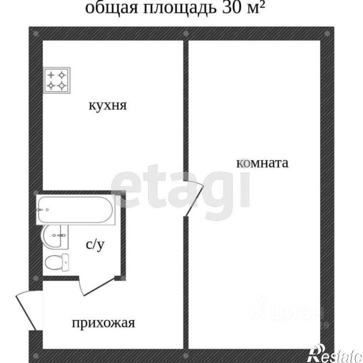 1-комн квартира ул Сеченова, 6,  д. 6