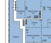 2-комн, 85кв м, этаж 18/19 ул Култукская, 24