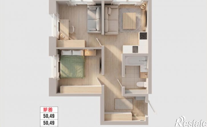 2-комн квартира в новом доме ул Култукская, 13,  д. 13
