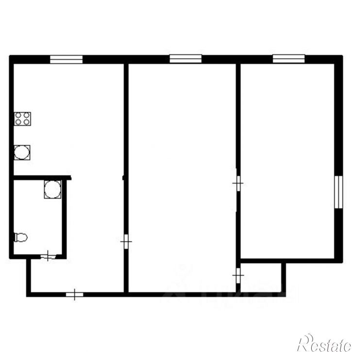 2-комн квартира Дальневосточная улица, 1Г,  д. 1Г