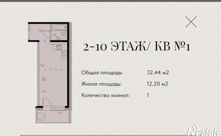 1-комн квартира ул Красный Путь, 61а,  д. 61а