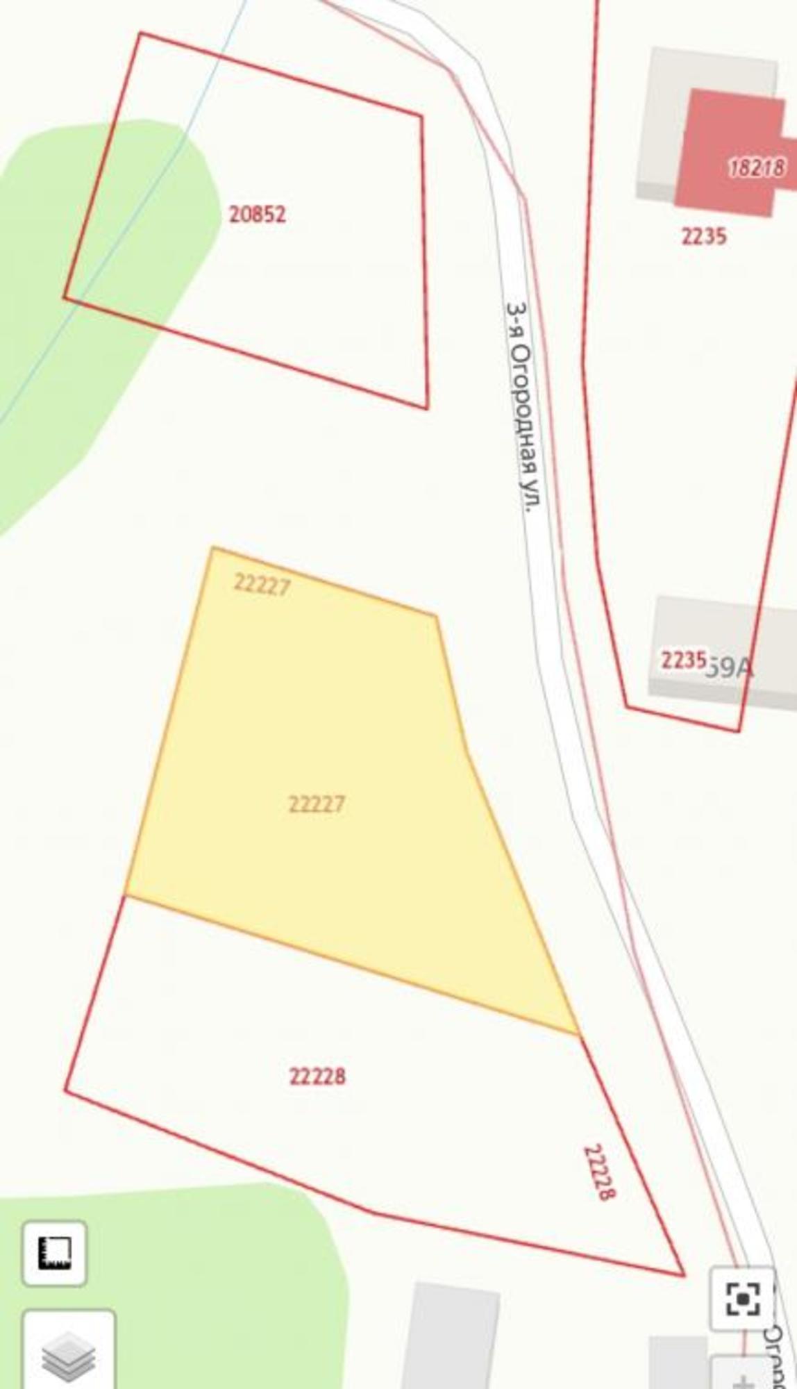 Купить землю, земельный участок за 2 500 000 рублей на Огородная 3-я