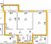 2-комн, 62кв м, этаж 1/9 улица Баррикад, 62/13