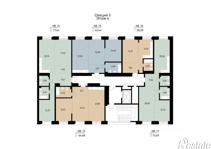 1-комн квартира в новом доме улица Трилиссера, 18Б,  д. 18Б