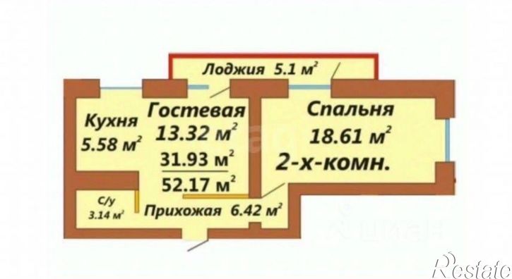 2-комн квартира ул Розы Люксембург, 289/3,  д. 289/3