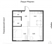 2-комн, 44кв м, этаж 8/19 улица Набережная Иркута, 23