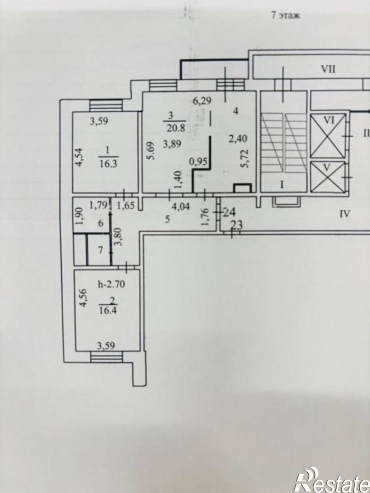 3-комн квартира в новом доме Седова, 67