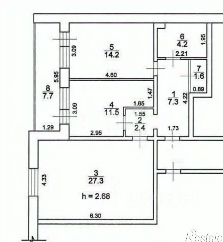 2-комн квартира