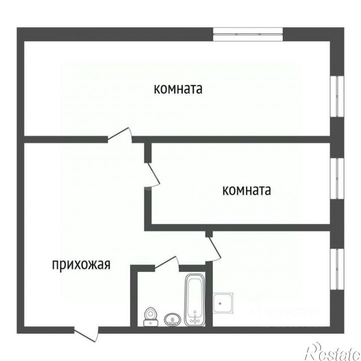 2-комн квартира ул Байкальская, 186,  д. 186