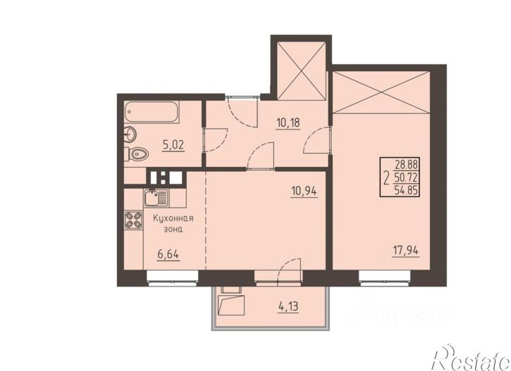2-комн квартира ул Рылеева, 3,  д. 3