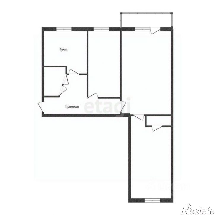 3-комн квартира ул Депутатская, 14,  д. 14
