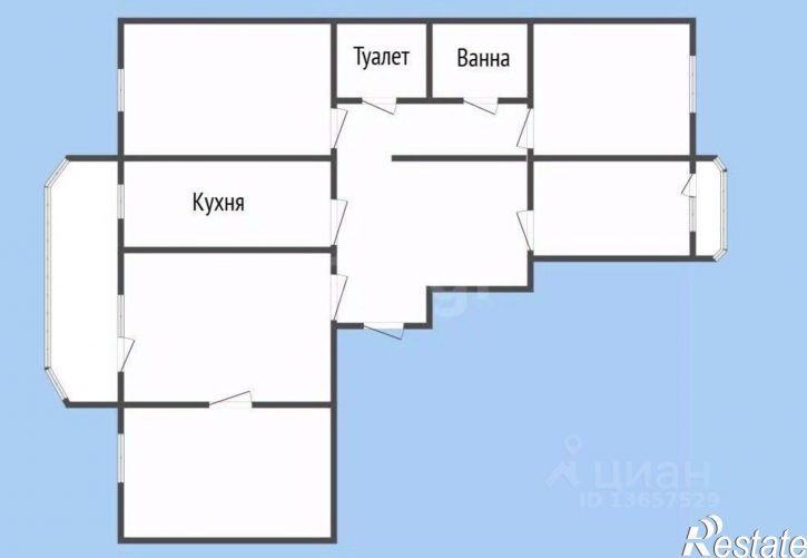 5-комн квартира ул Воровского, 11,  д. 11