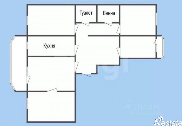 5-комн квартира ул Воровского, 11,  д. 11