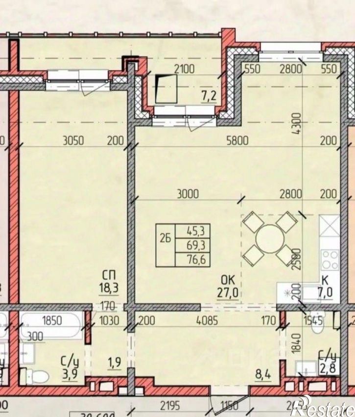 2-комн квартира ул Шмидта, 12,  д. 12