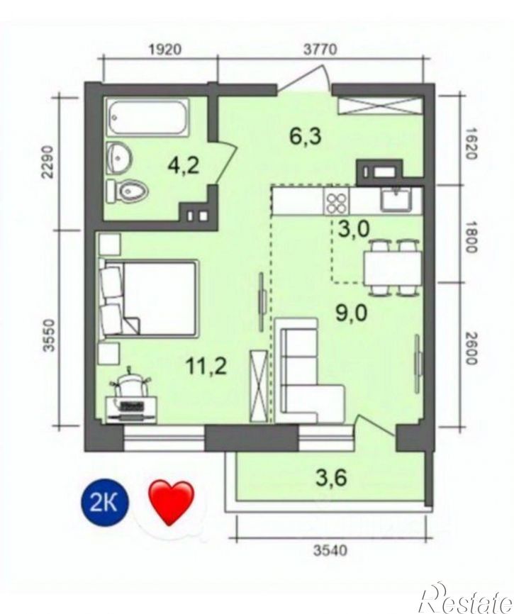 1-комн квартира ул Старо-Кузьмихинская, 22/2,  д. 22/2