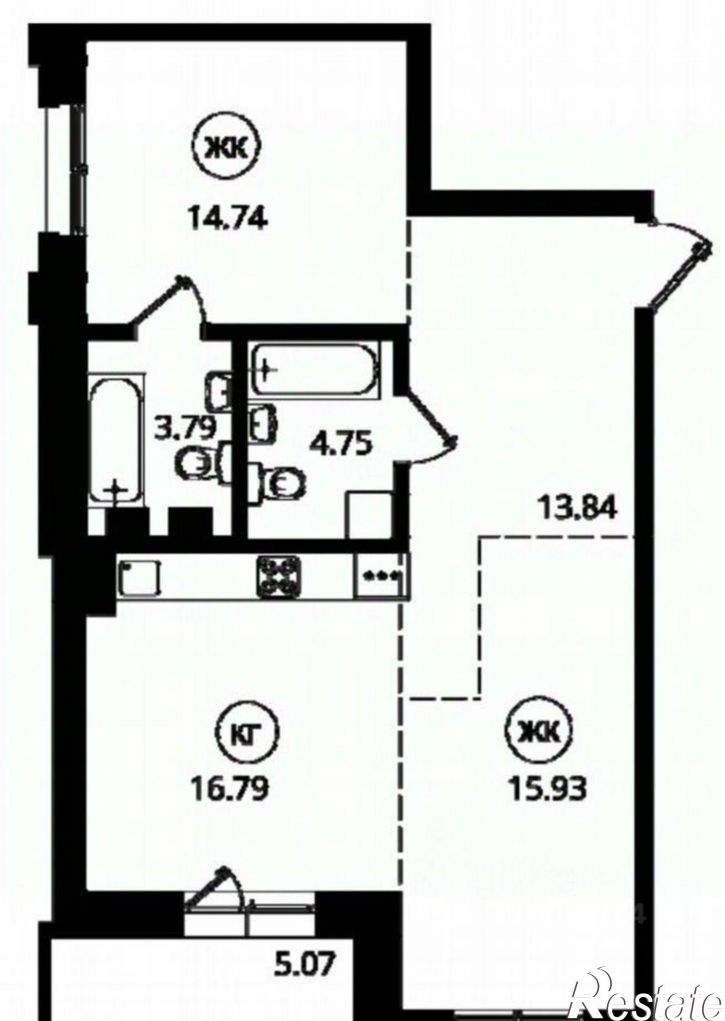 3-комн квартира ул Юрия Левитанского, 16,  д. 16