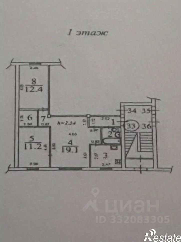 3-комн квартира б-р Рябикова, 19,  д. 19