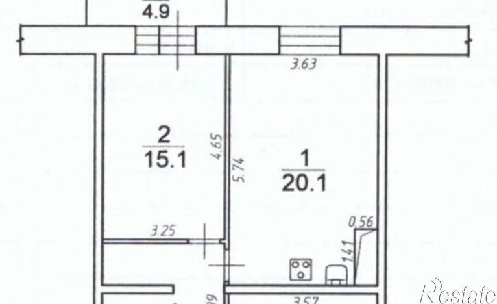 2-комн квартира ул Трилиссера, 8/3,  д. 8/3