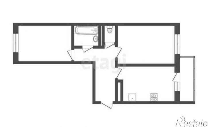 2-комн квартира ул Баженова, 4,  д. 4