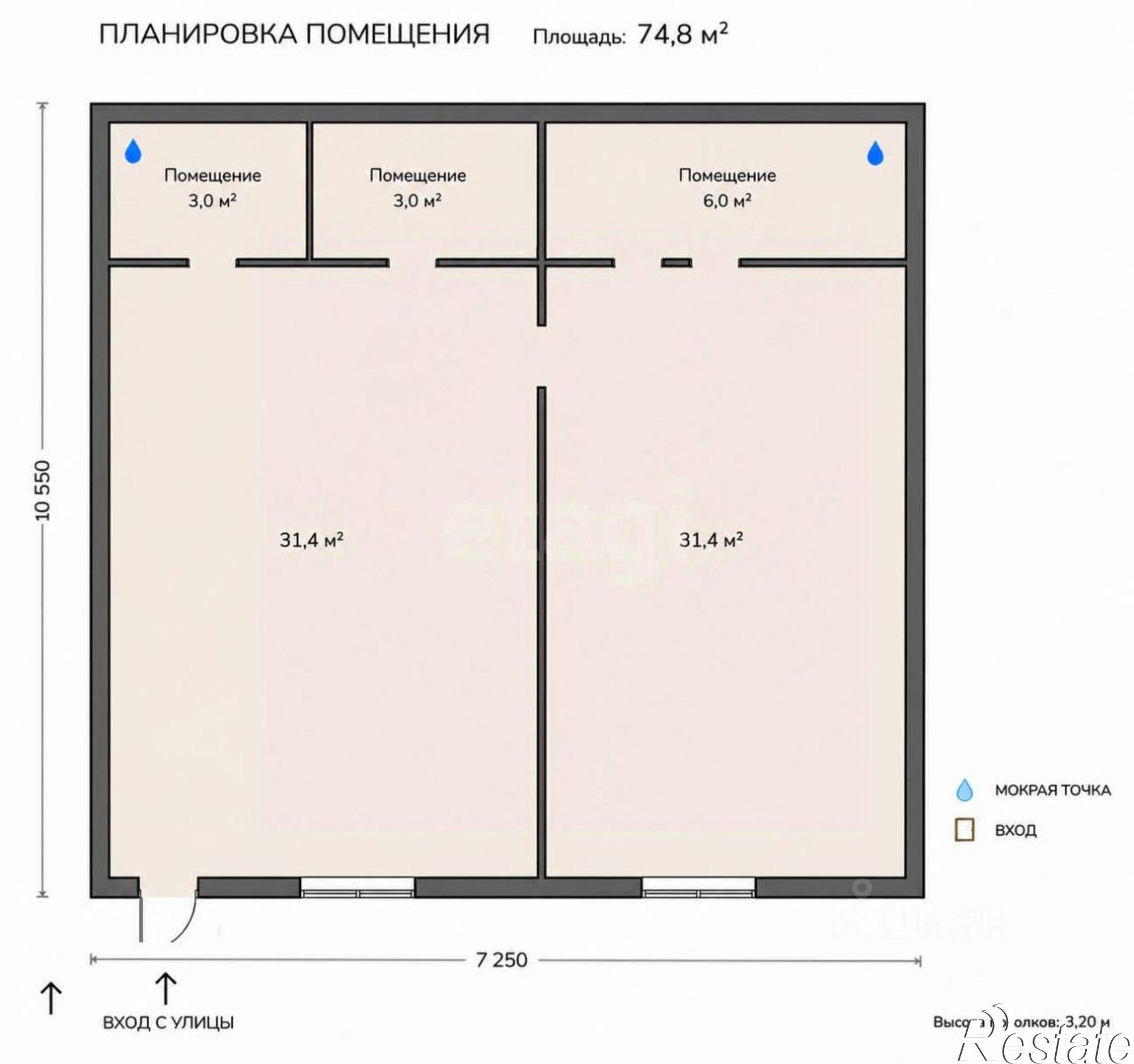 Купить офис, помещение под офис за 7 617 710 рублей на ул Профсоюзная, 60