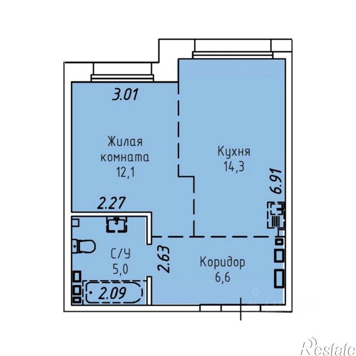 1-комн квартира в новом доме ул Култукская, 16,  д. 16