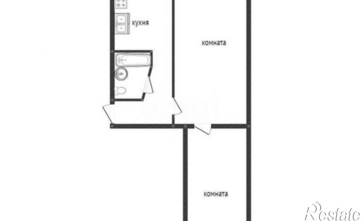 2-комн квартира ул Детская, 35,  д. 35