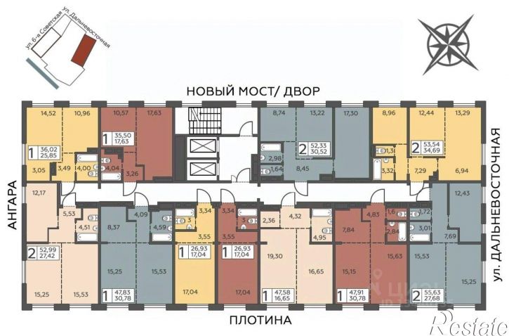 1-комн квартира в новом доме ул 6-я Советская, 3,  д. 3