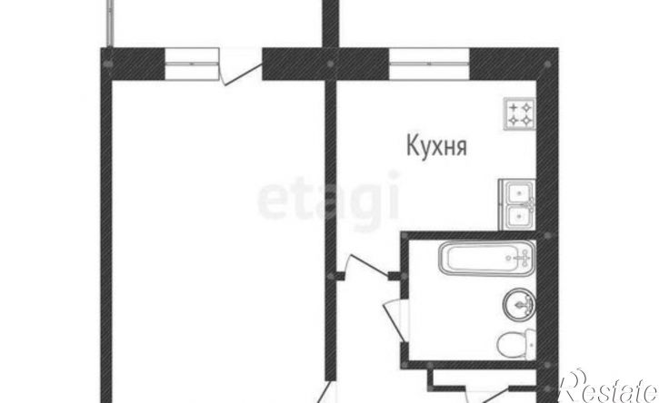 1-комн квартира ул Баррикад, 189,  д. 189