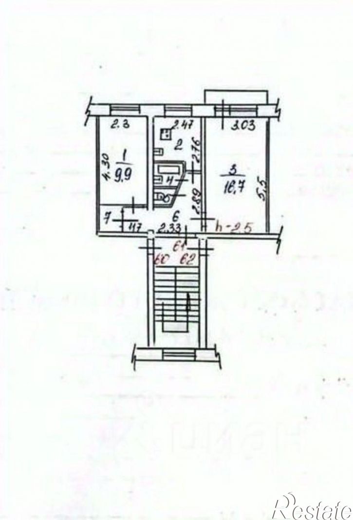 2-комн квартира ул Мира, 61,  д. 61