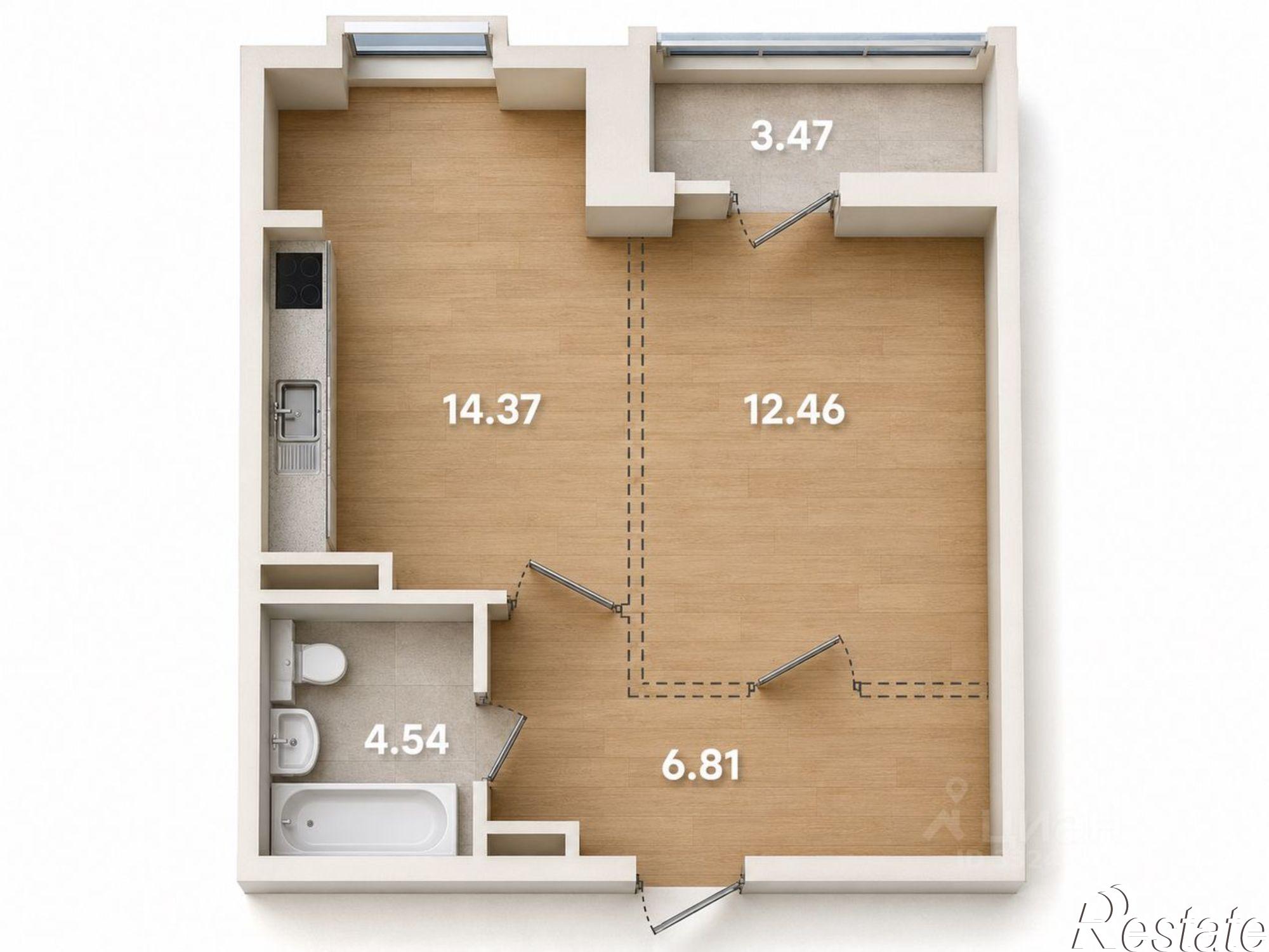 Купить квартиру за 8 549 100 рублей на ул Петрова, 18