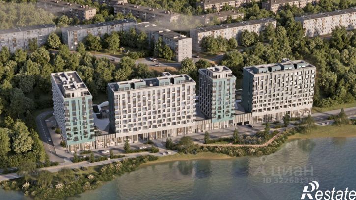 2-комн квартира в новом доме ул Верхняя Набережная, 127,  д. 127