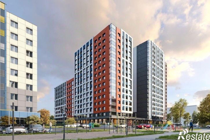 1-комн квартира в новом доме улица Баррикад