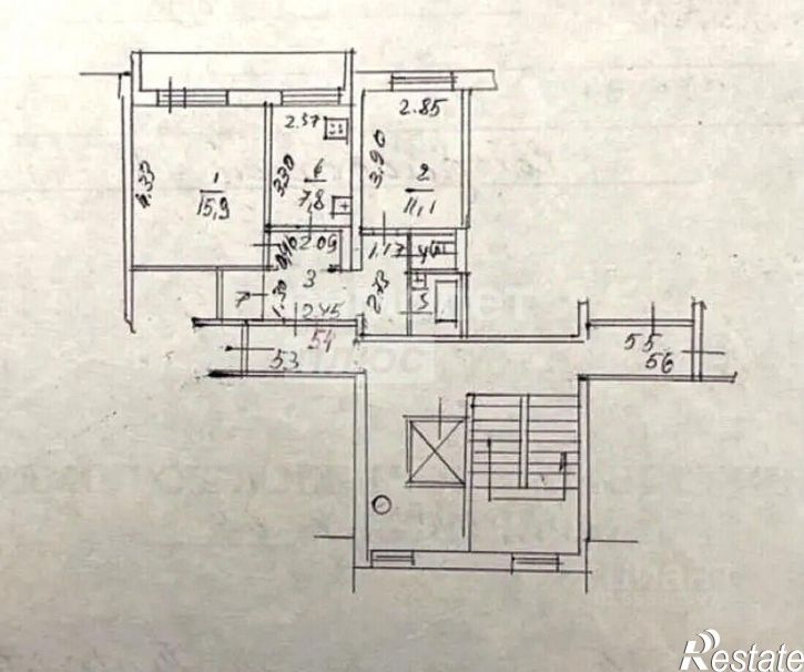2-комн квартира Иркутск г., Свердловский, д.55