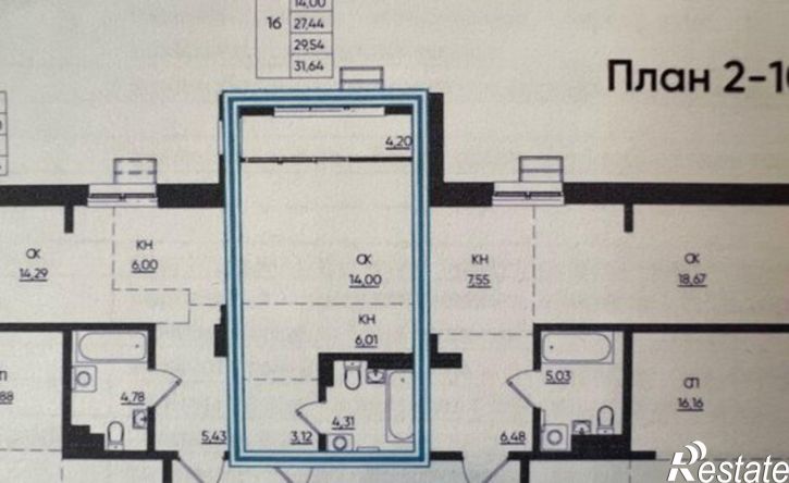1-комн квартира ул Касьянова, 1а,  д. 1а