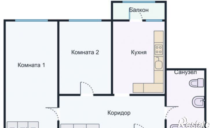 2-комн квартира ул Безбокова, 30/9,  д. 30/9