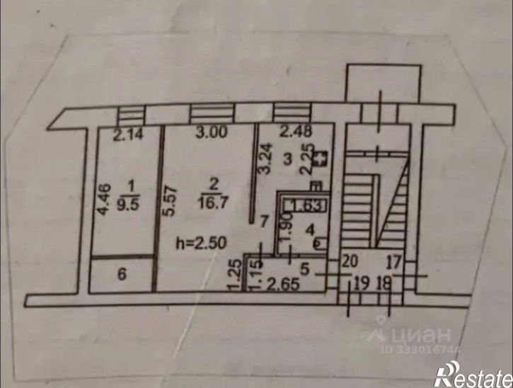 2-комн квартира ул Геологов, 8,  д. 8