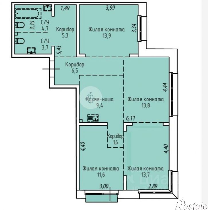 4-комн квартира ул Култукская, 16,  д. 16
