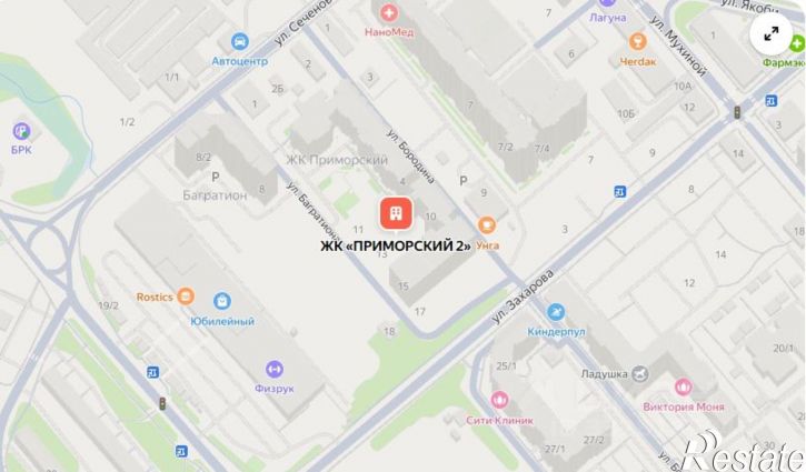 1-комн квартира в новом доме ул Багратиона, 11,  д. 11