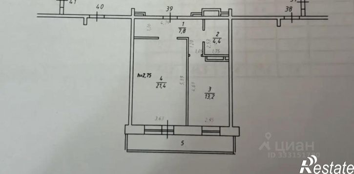 1-комн квартира ул Киренская, 55/1,  д. 55/1