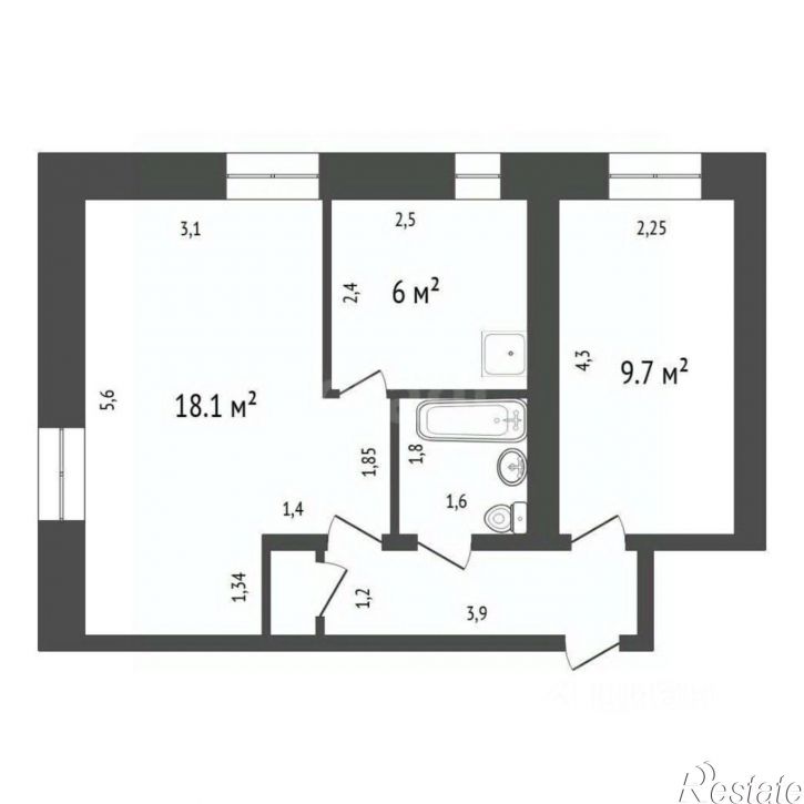 2-комн квартира 14-й Советский пер, 20,  д. 20
