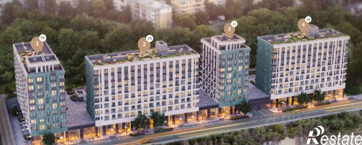1-комн квартира в новом доме ул Верхняя Набережная, 127,  д. 127