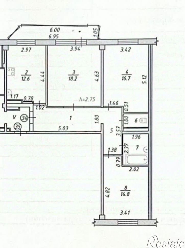3-комн квартира ул Баумана, 214/3,  д. 214/3
