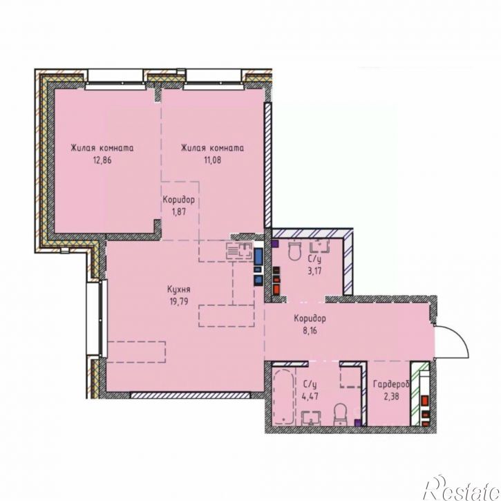 2-комн квартира в новом доме ул Култукская, 16,  д. 16