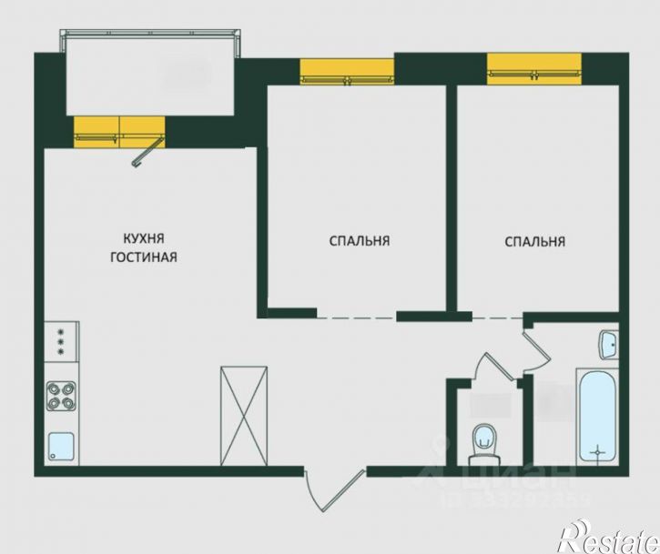 3-комн квартира ул Пушкина, 9,  д. 9