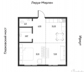 2-комн, 44 кв м, этаж 16/19 квартал Затон, улица Набережная Иркута