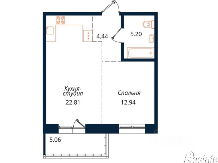 2-комн квартира ул Юрия Левитанского, 12,  д. 12