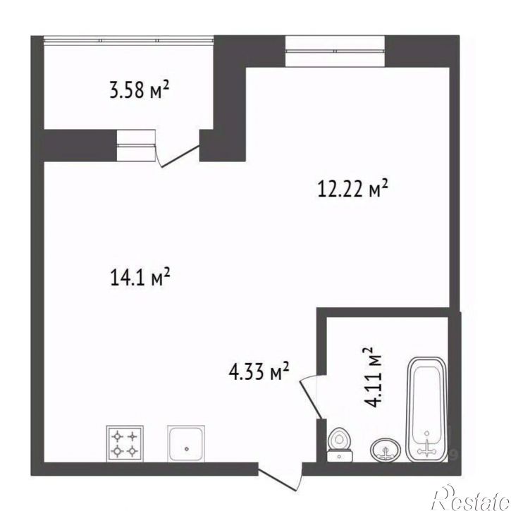 1-комн квартира ул Пискунова, 136,  д. 136